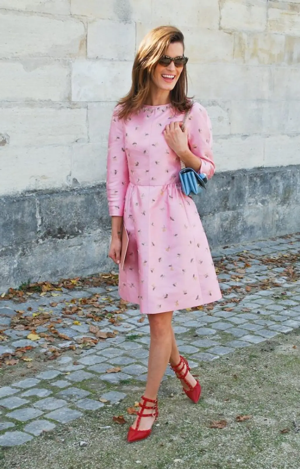 Rose Quartz Dress with a Serenity Bag