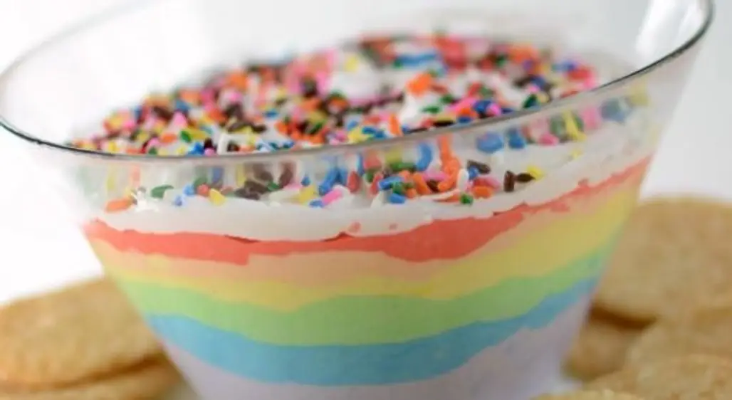 Rainbow Cheesecake Dip
