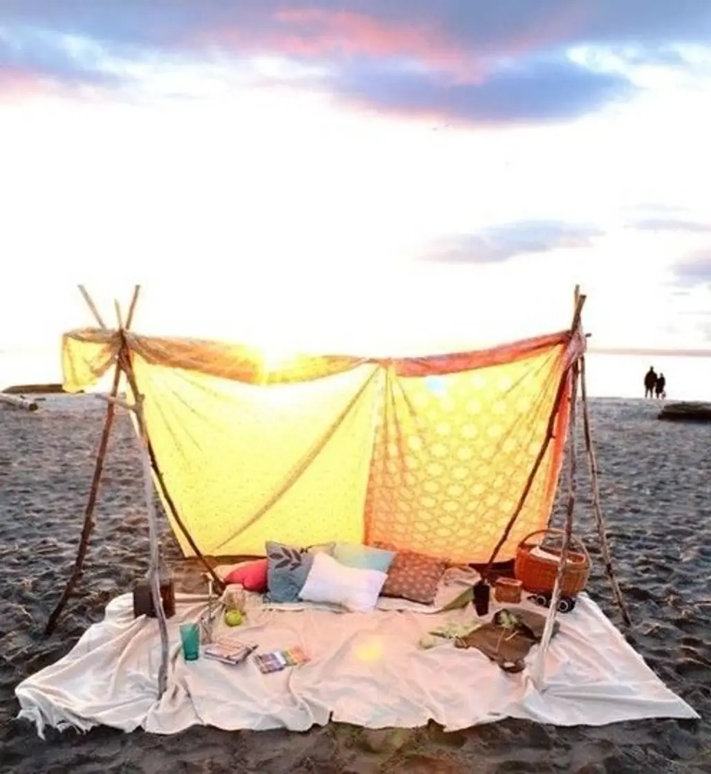 A Beach, a Blanket and a Basket