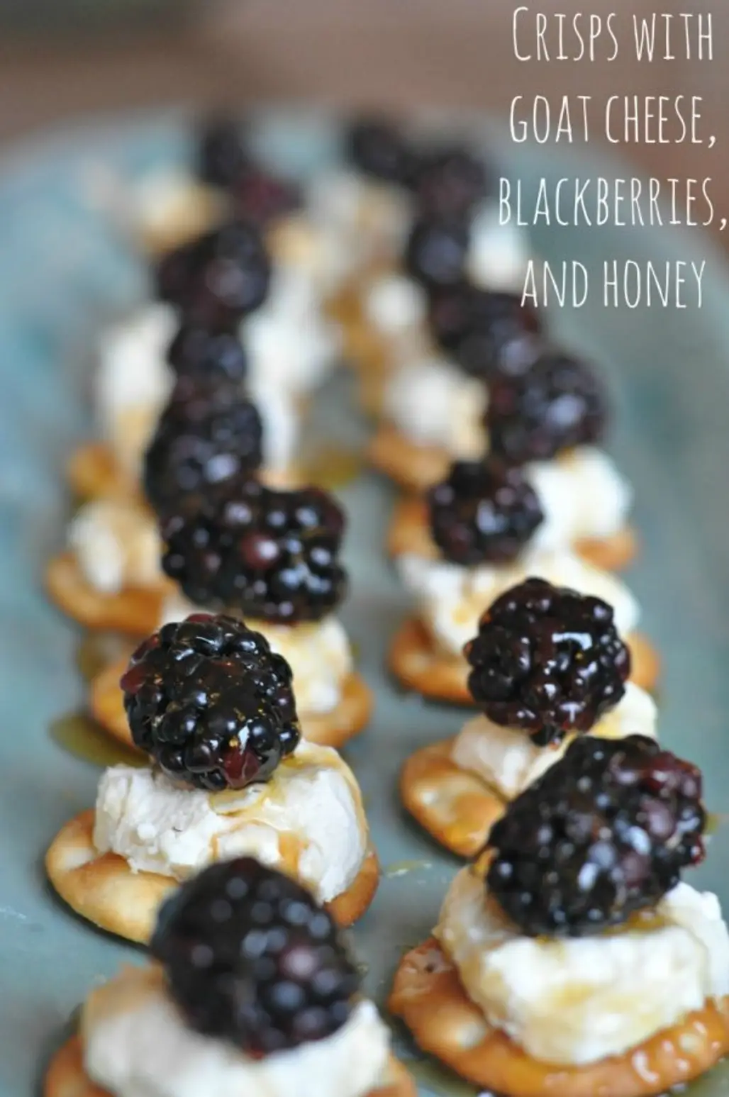 Goat Cheese with Blackberries and Honey