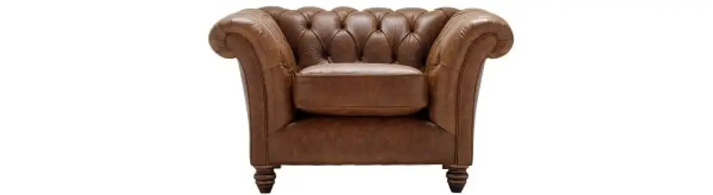 Durham Club Chair in Vintage Chestnut, Couch