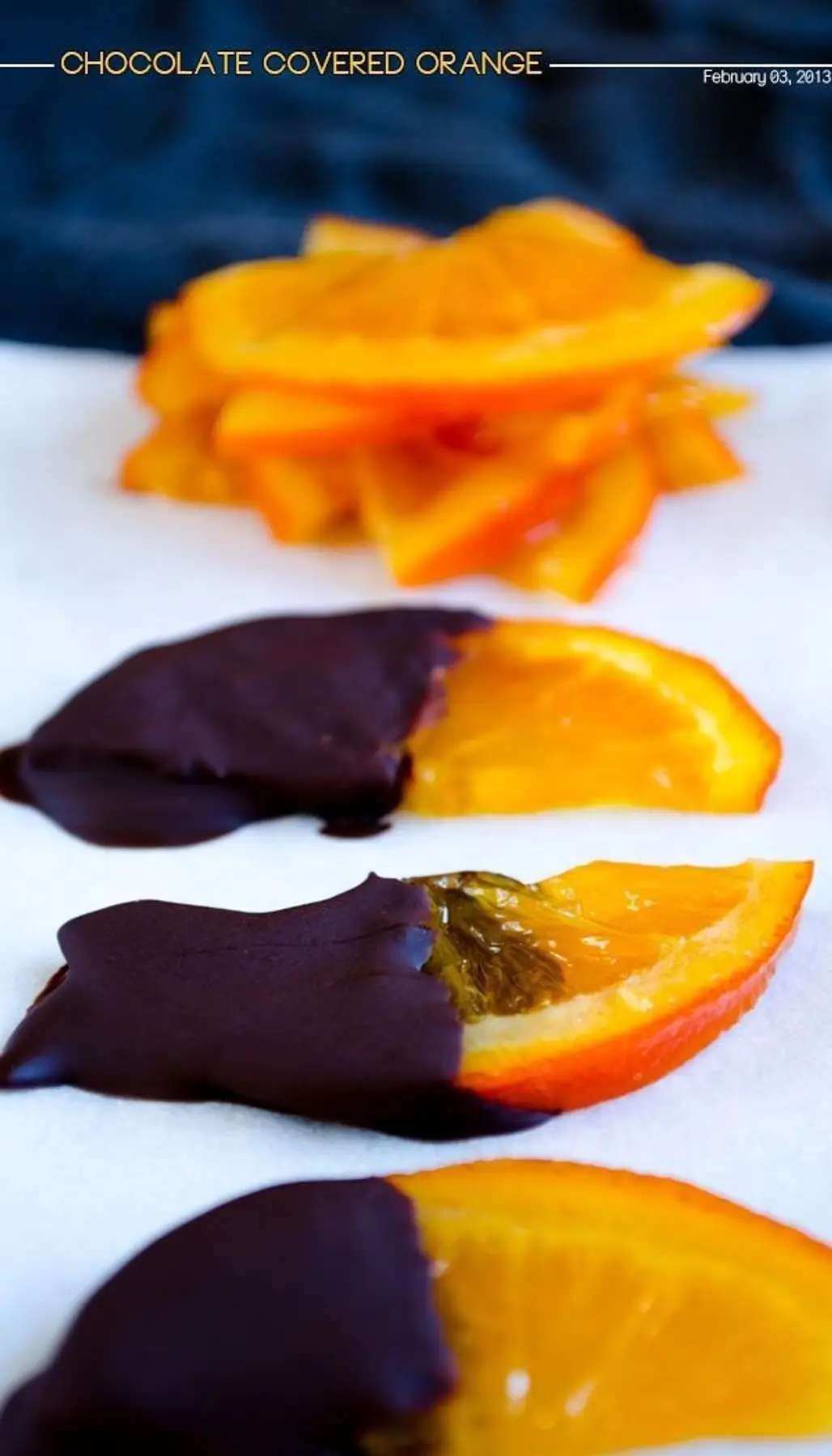 Chocolate Covered Candied Orange Slices