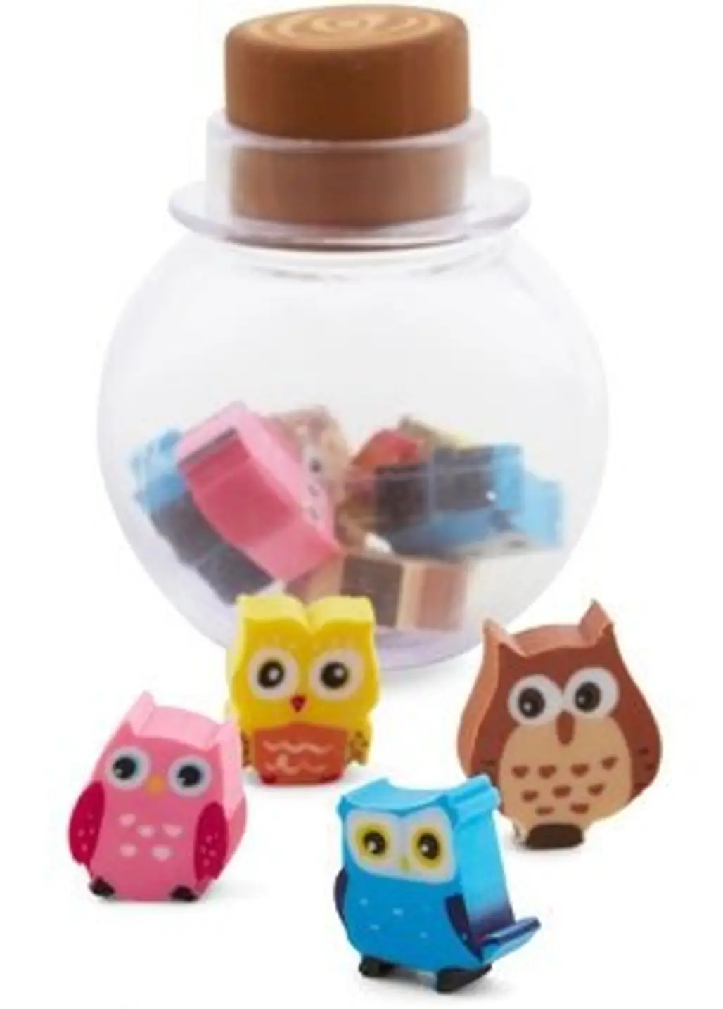 Owl New Ideas Eraser Set