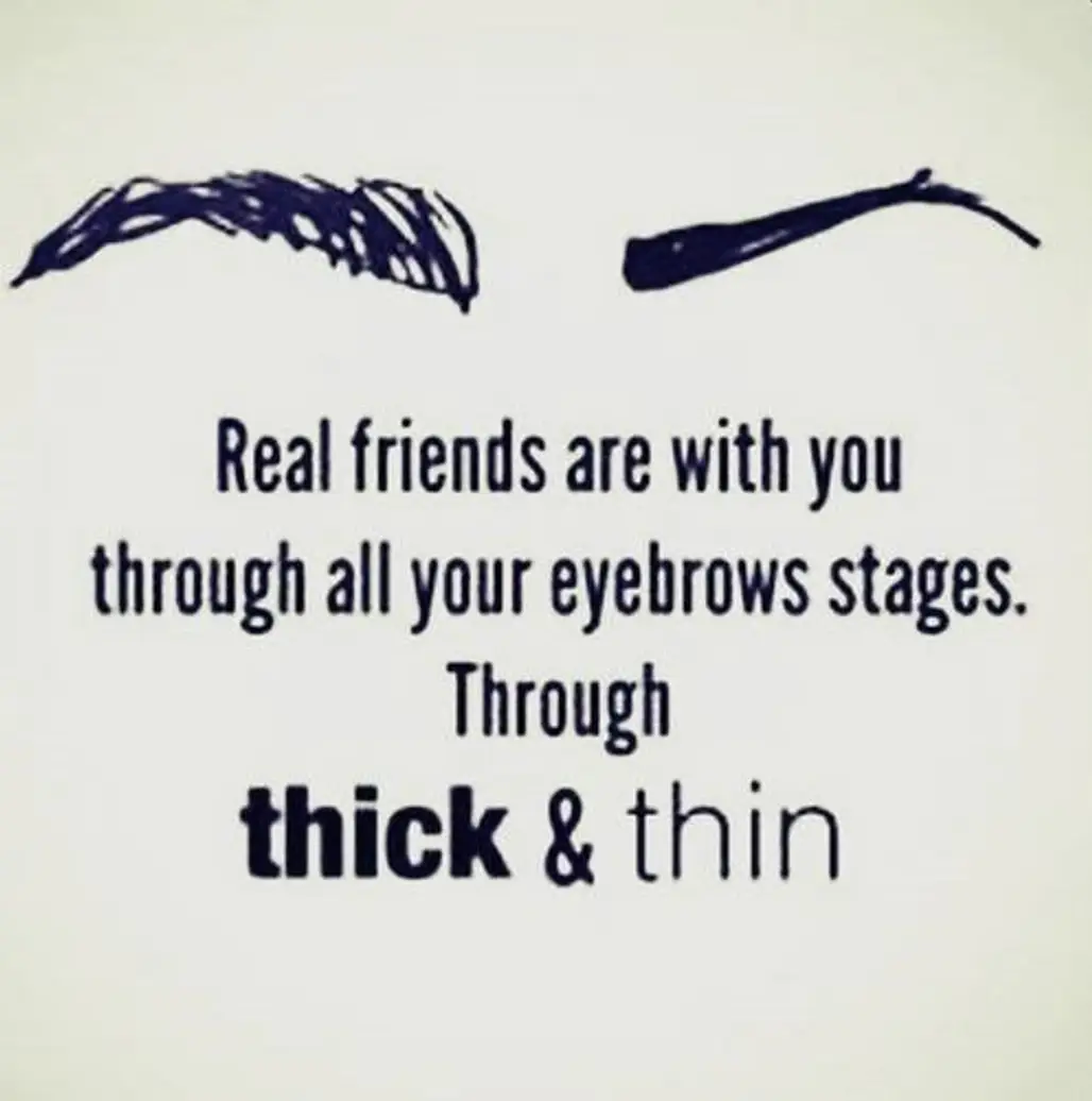 Your Friends and Your Eyebrows