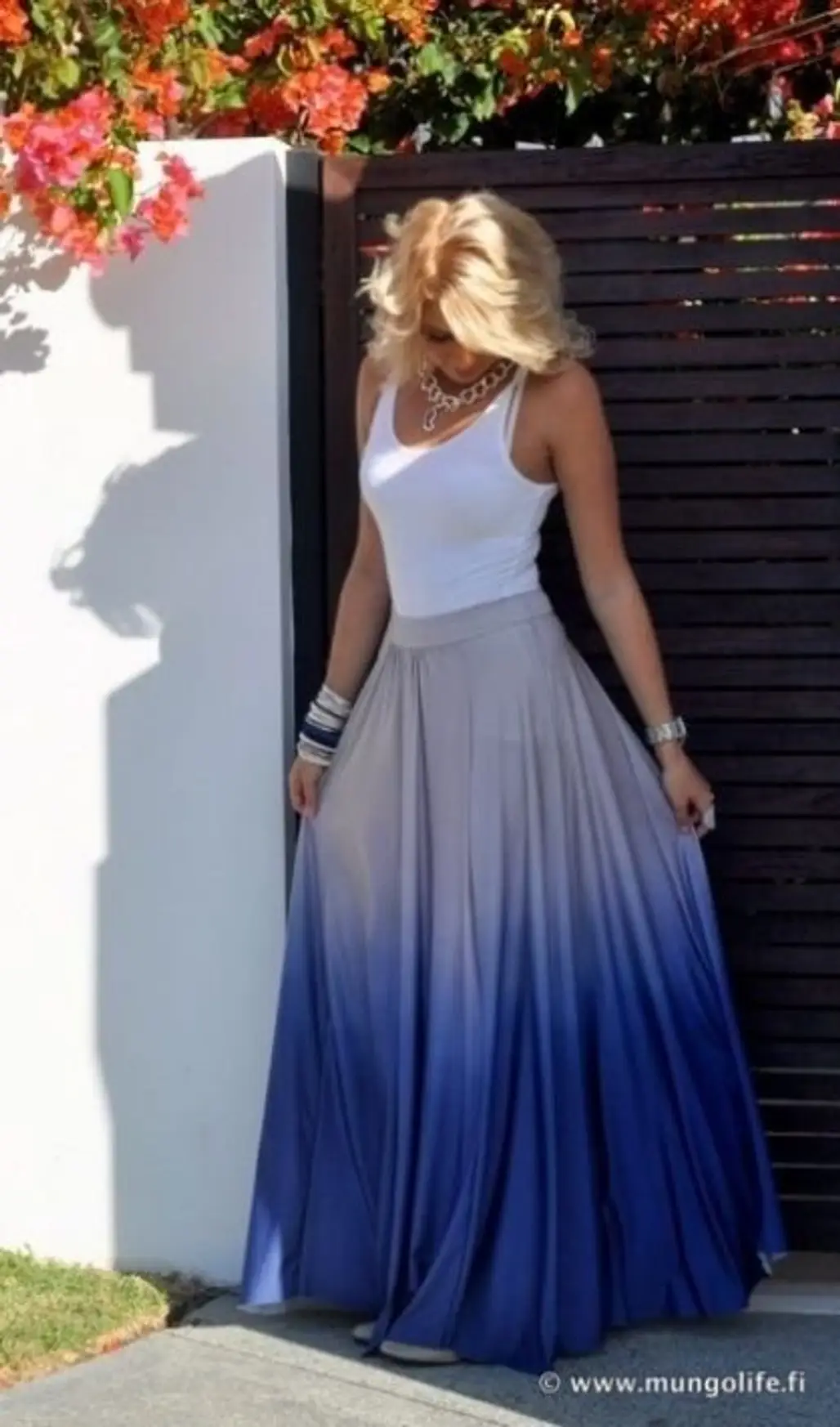 Maxi Skirt with a Tank Top