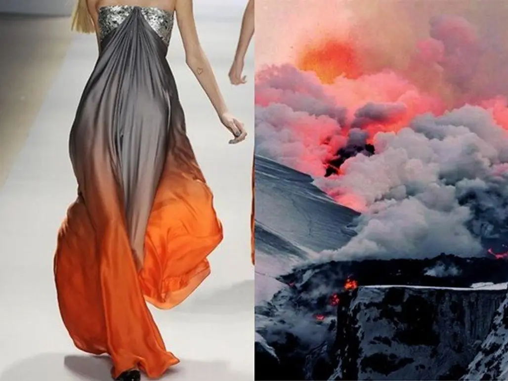 Naeem Khan S/S 2009 and Volcanic Eruption Eyjafjallajokull, Iceland (2010)