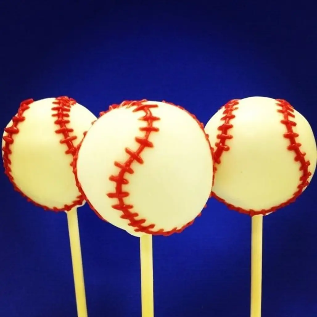 Baseball Cake Pops