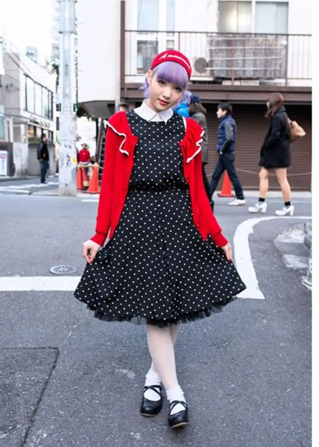 clothing,red,pattern,dress,polka dot,