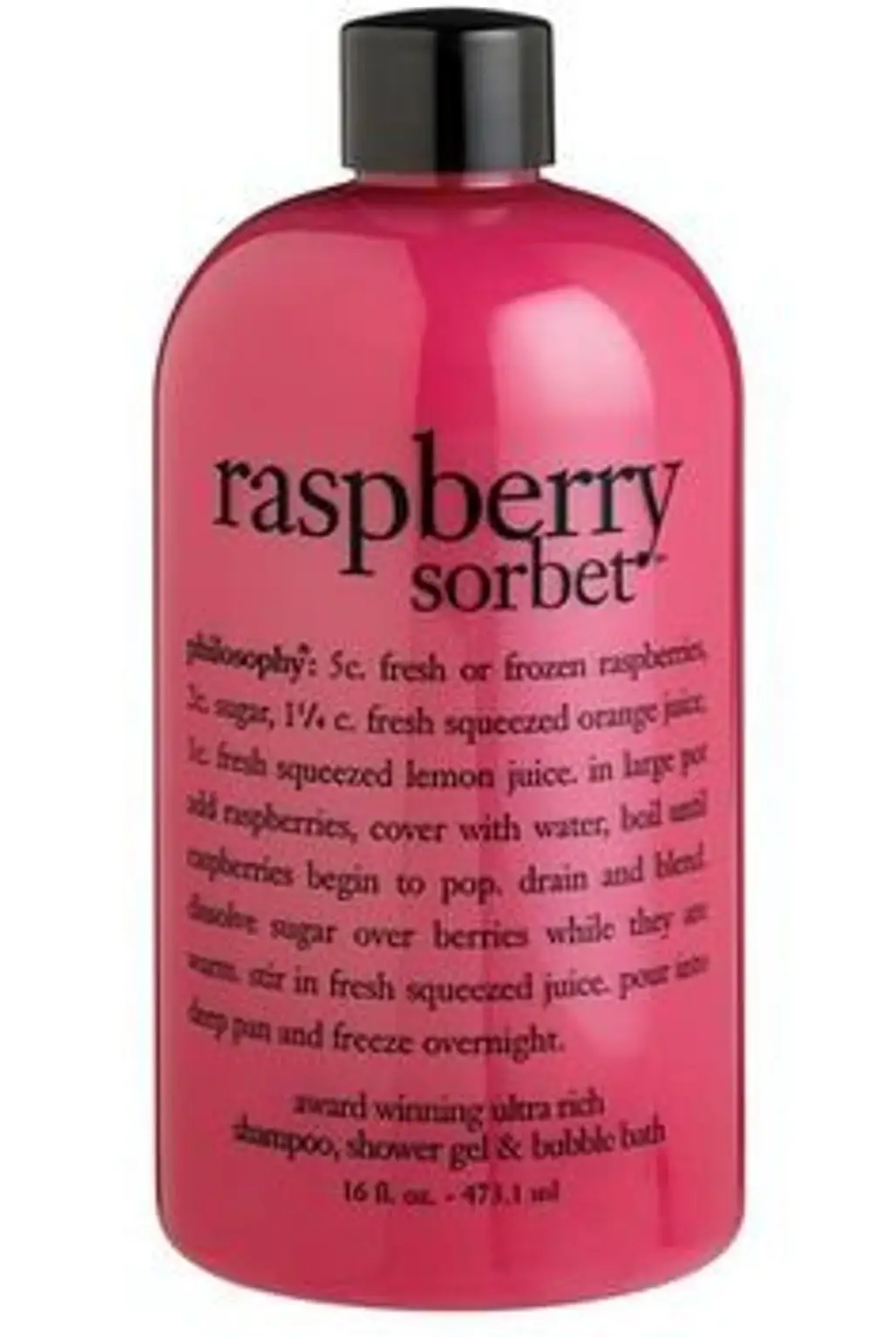 Get Sparkling Clean with Philosophy’s Raspberry Sorbet Shampoo, Shower Gel and Bubble Bath