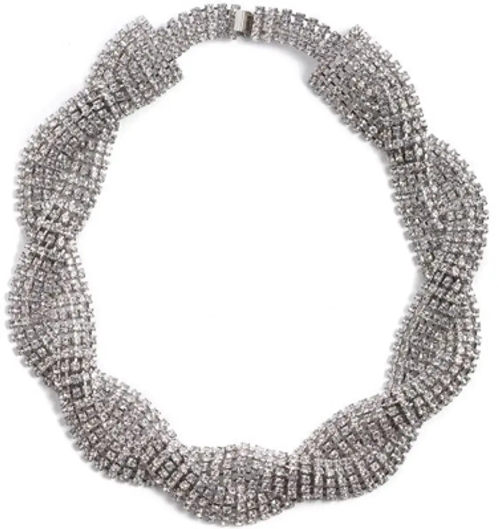 Crystal Collection Braided Necklace