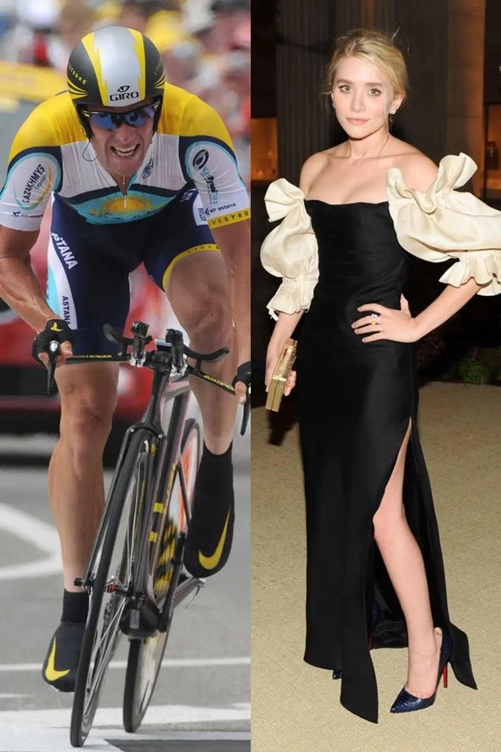 Lance Armstrong and Ashley Olsen