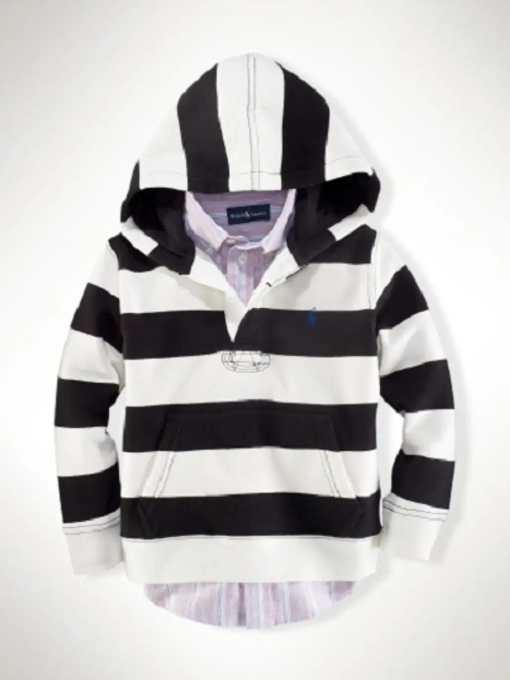 Striped Hoodie: Ralph Lauren Designer Clothes for Kids...
