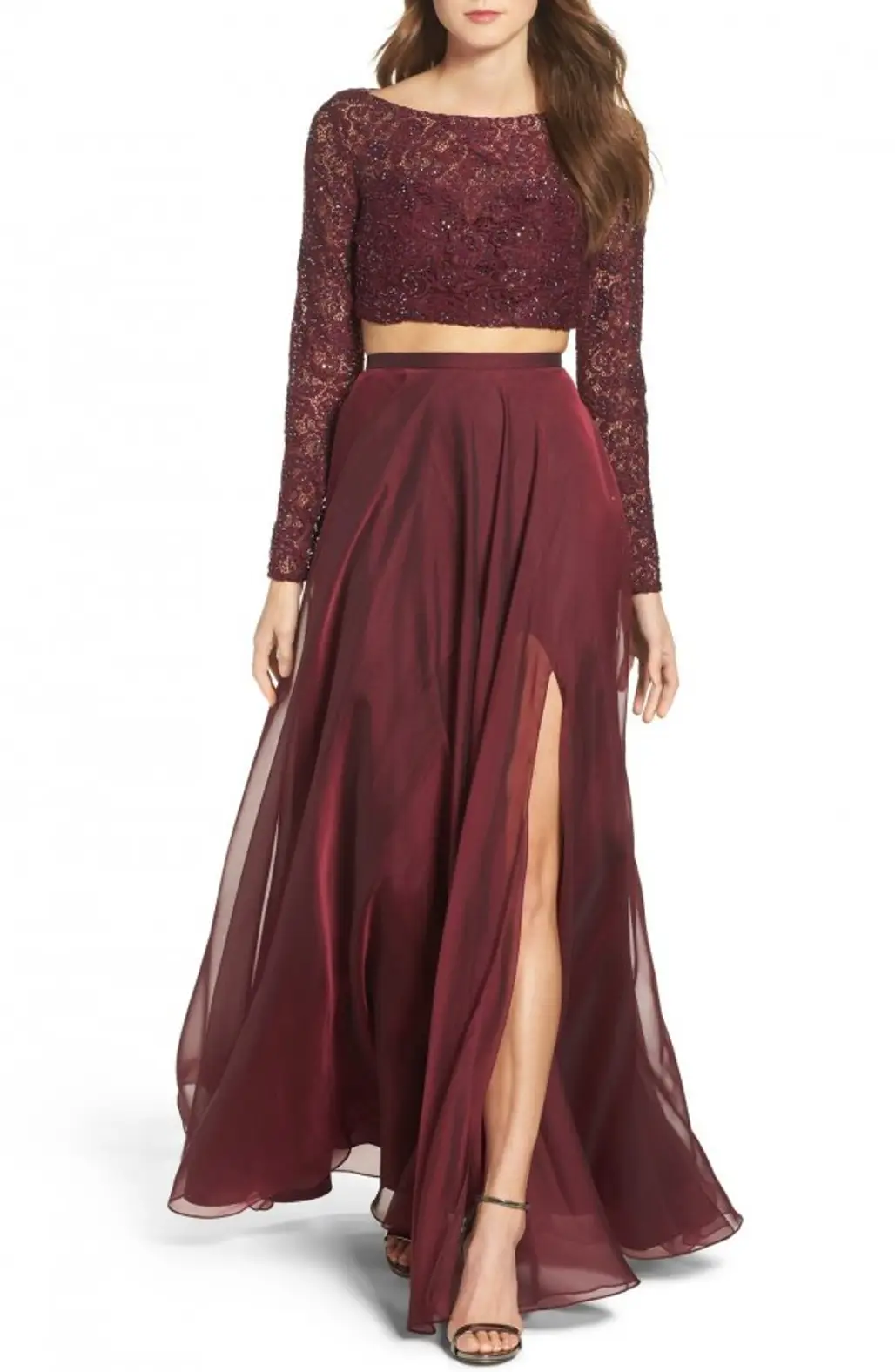 clothing, day dress, maroon, gown, dress,