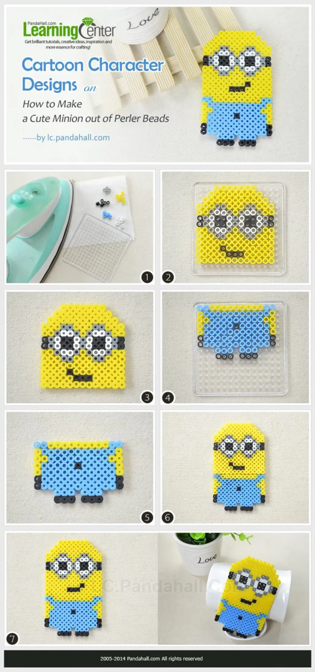 How to Make a Cute Minion out of Perler Beads