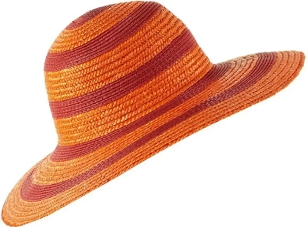 Orange Straw Hat