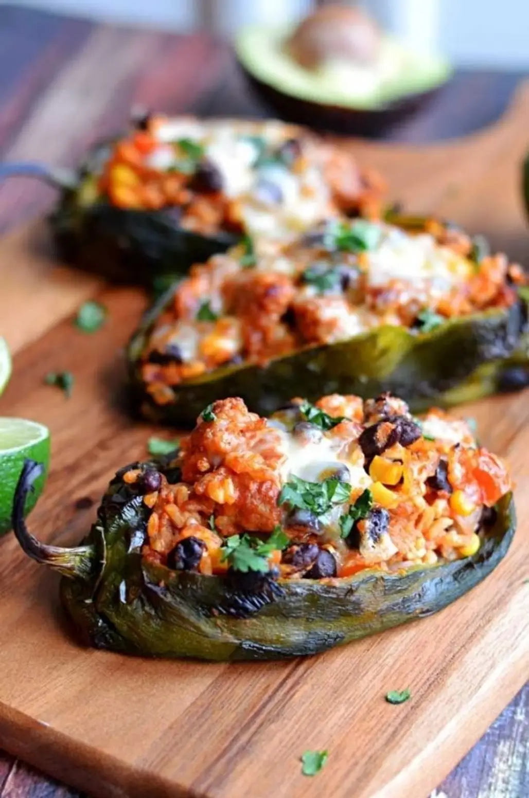 Roasted Mexican Stuffed Peppers