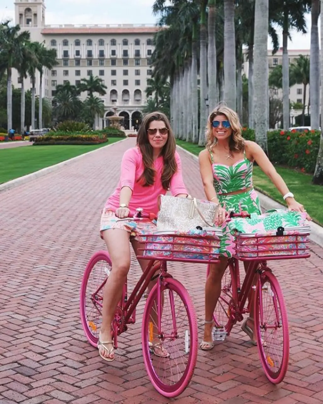 The Breakers, pink, bicycle, vehicle, cycling,