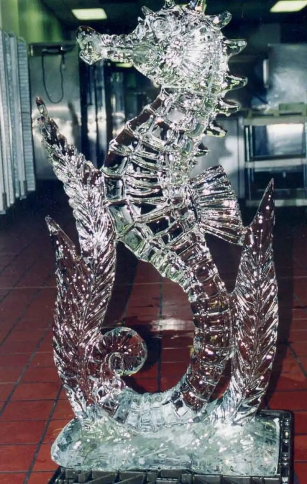 Seahorse Ice Sculpture
