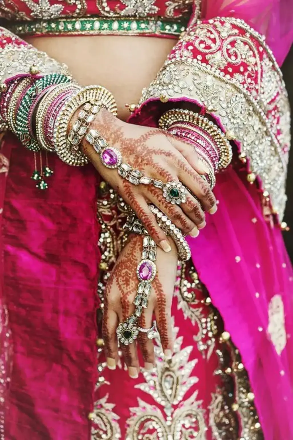 This Traditional Bridal Look Complete with Jewelry