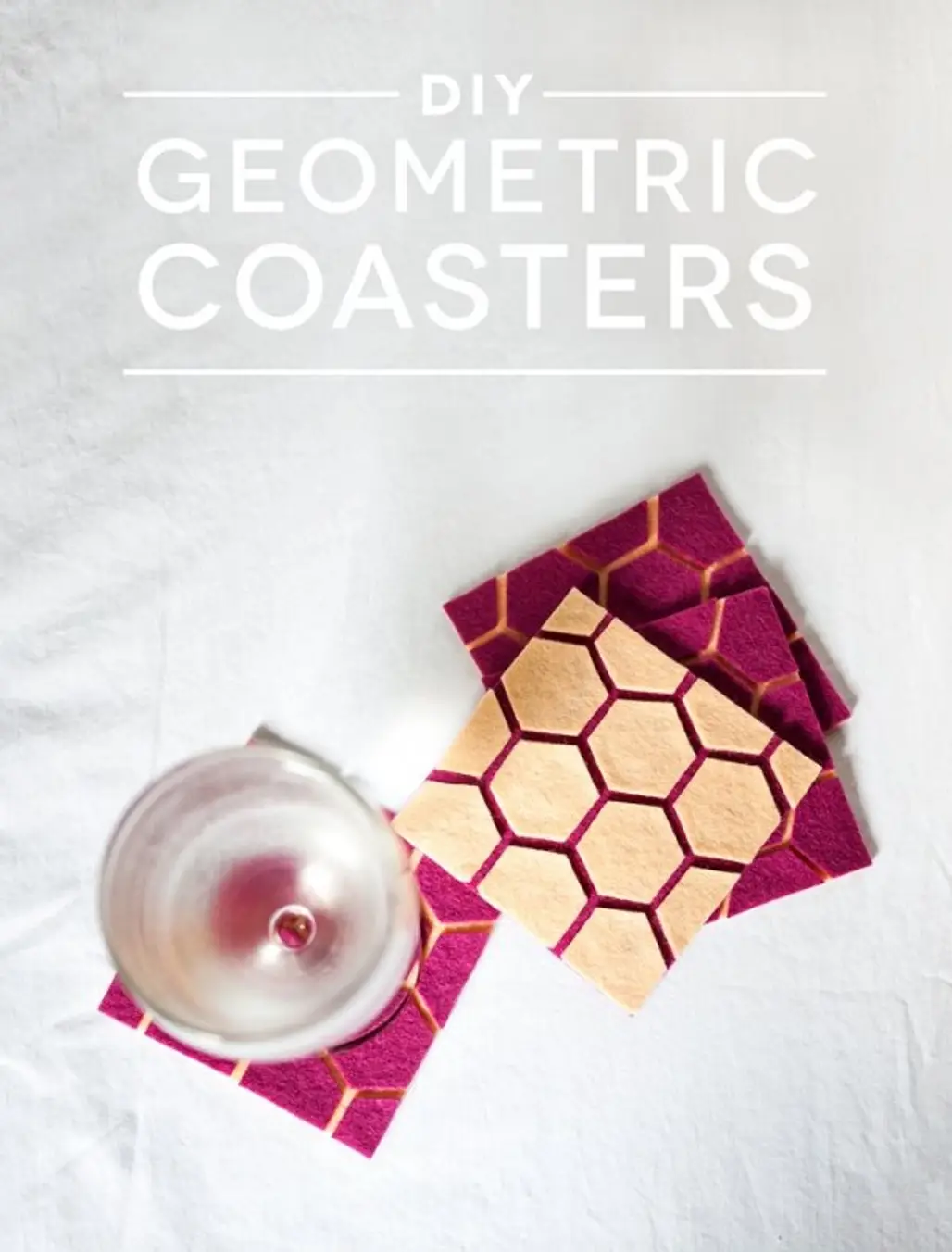 Geometric Felt Coasters
