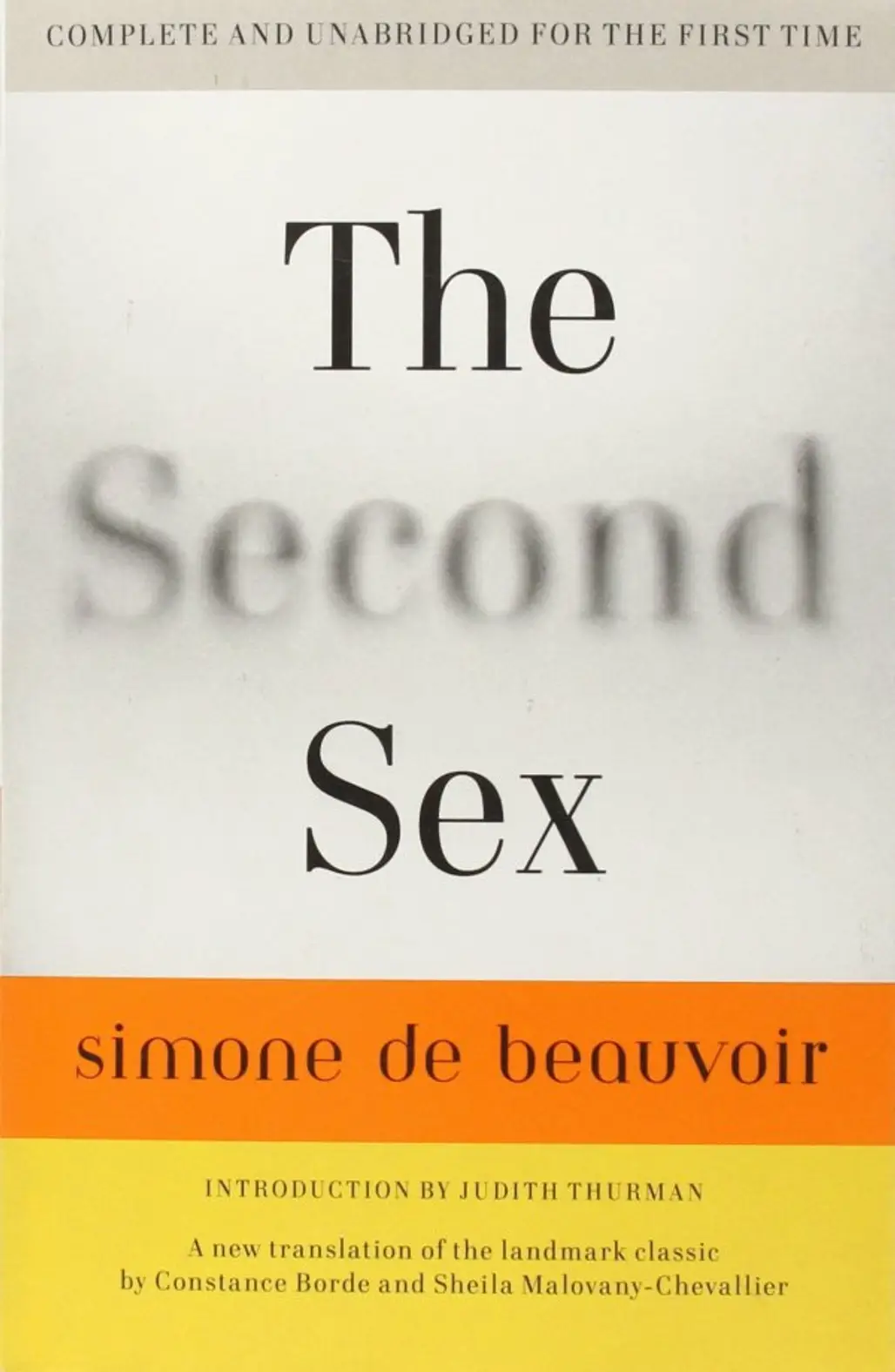 The Second Sex by Simone De Beauvoir