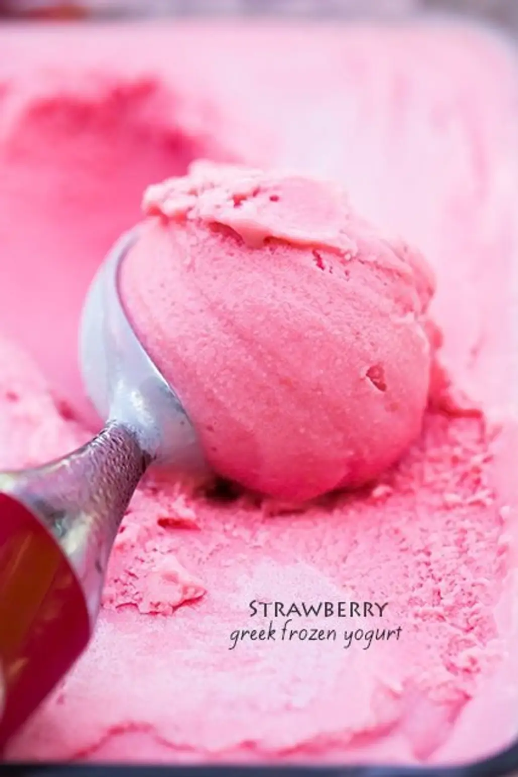 Strawberry Greek Frozen Yogurt