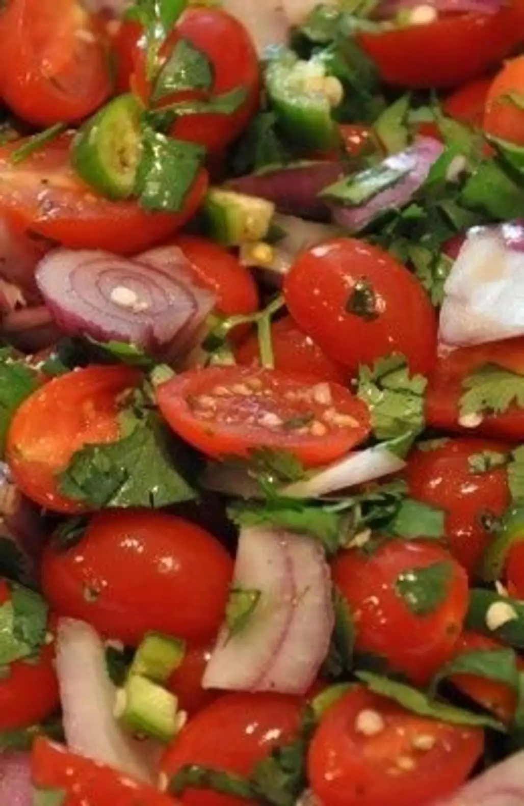 Fresh and Spicy Grape Tomato Salad