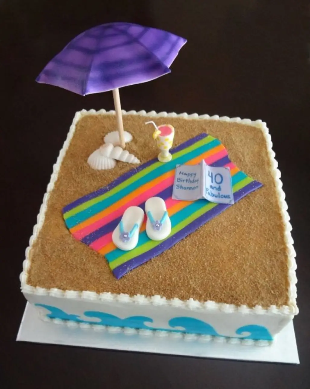 Birthday Beach Cake
