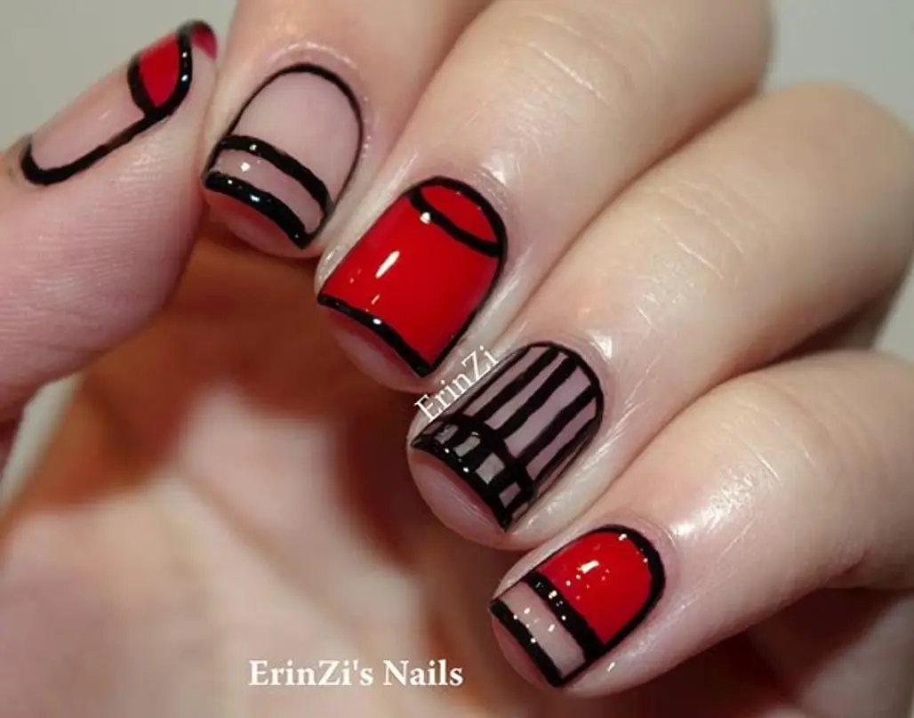 nail, finger, nail care, red, nail polish,