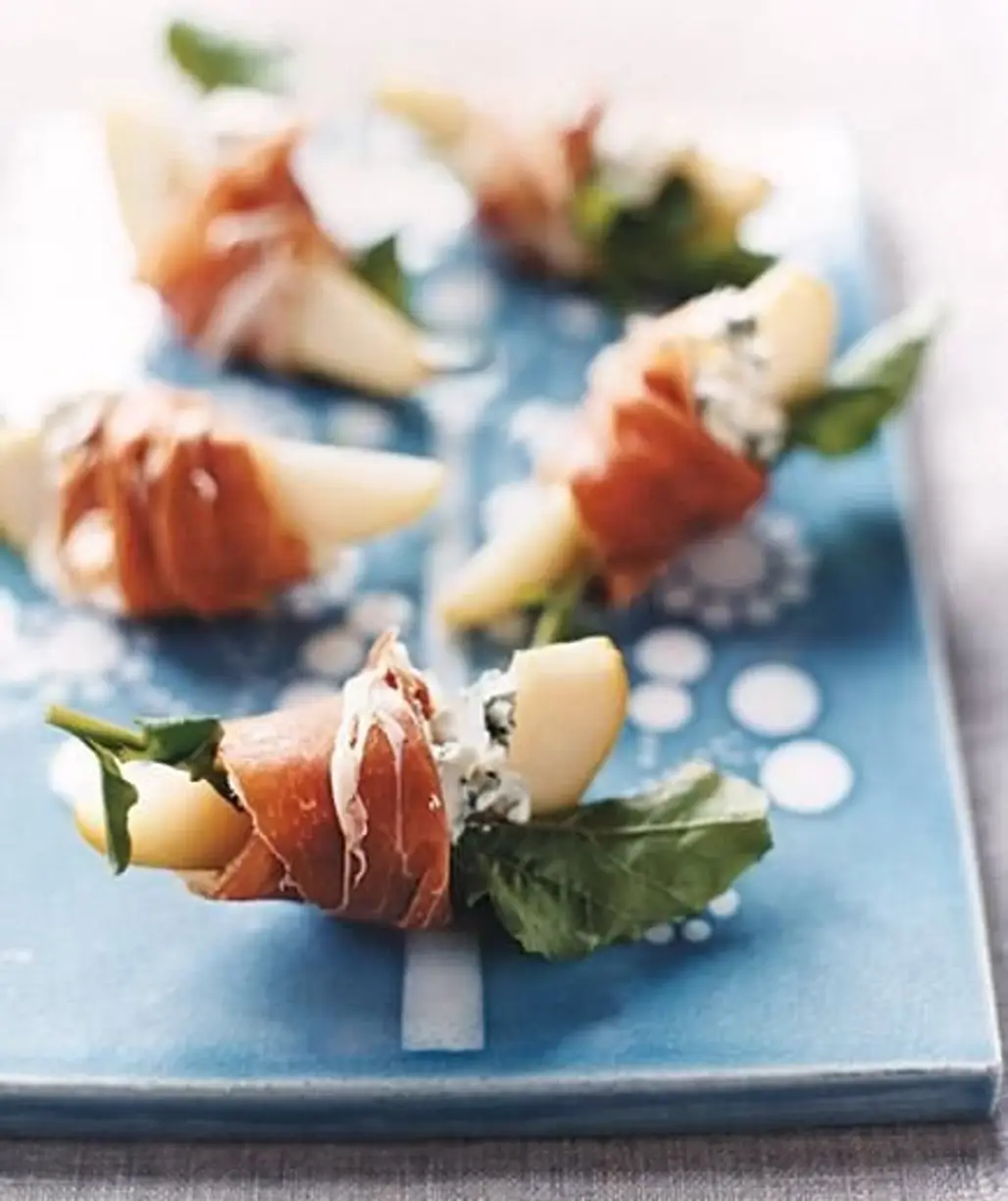 Pears with Blue Cheese and Prosciutto