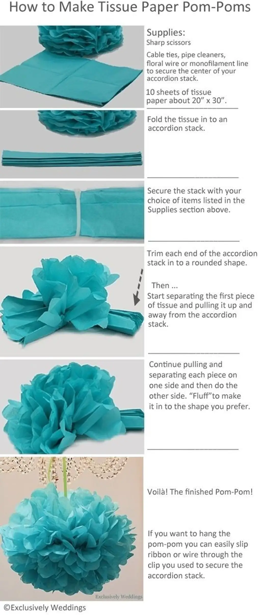 DIY Tissue Paper Pom-pom