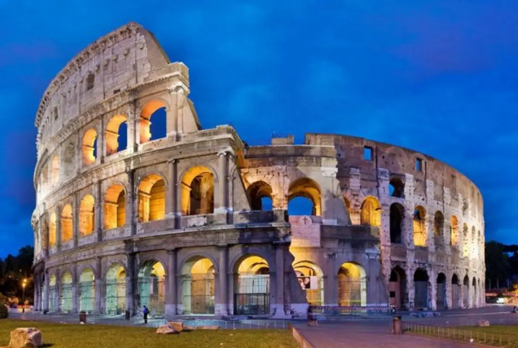 Colosseum, landmark, historic site, building, ancient roman architecture,