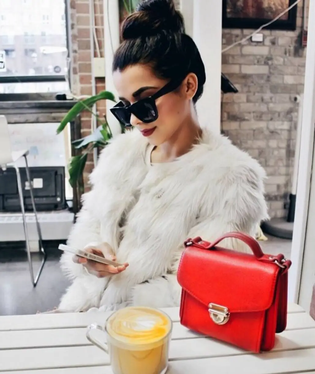 clothing, fur, sleeve, hairstyle, leather,
