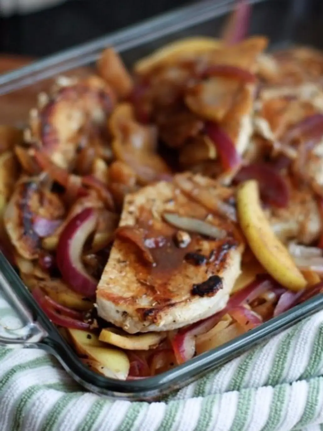 Pork Chops with Hard Cider and Apples