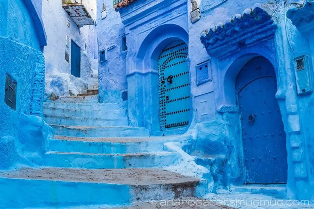 Chefchaouen's Blue Street, Morocco