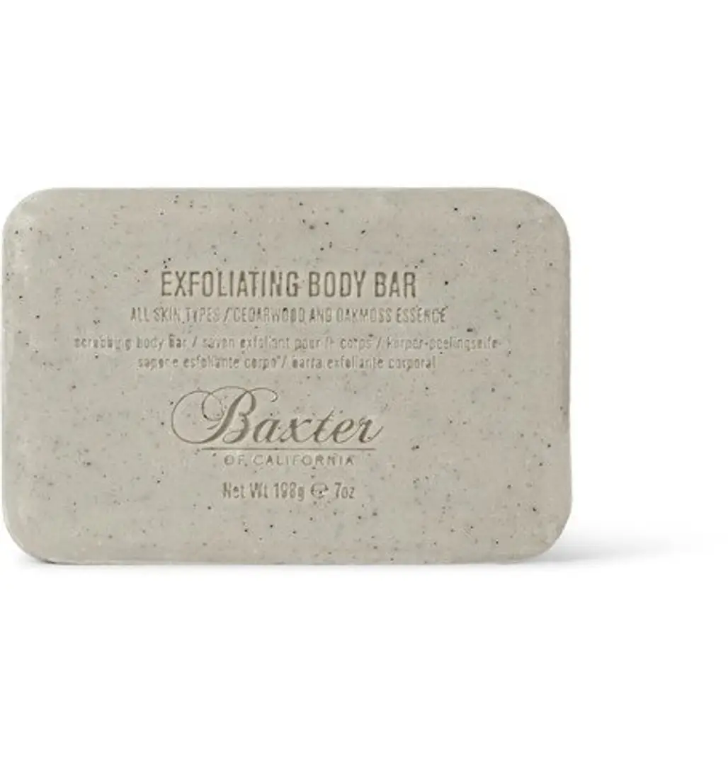Baxter of California, label, rectangle, EXFOLIATING, BODY,