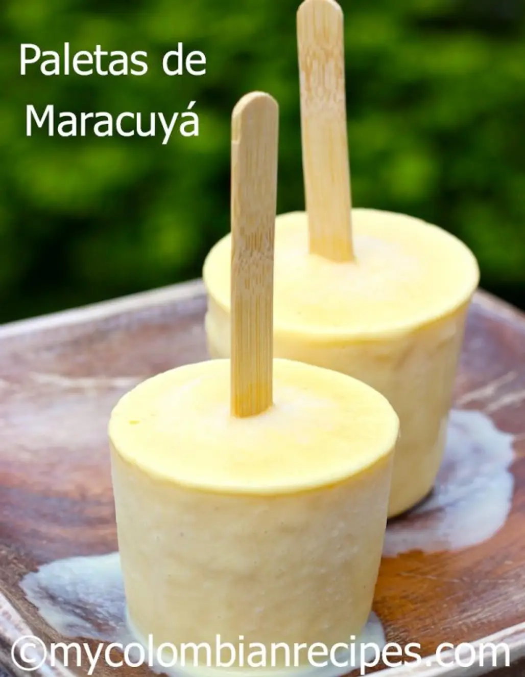 Creamy Passion Fruit Popsicles