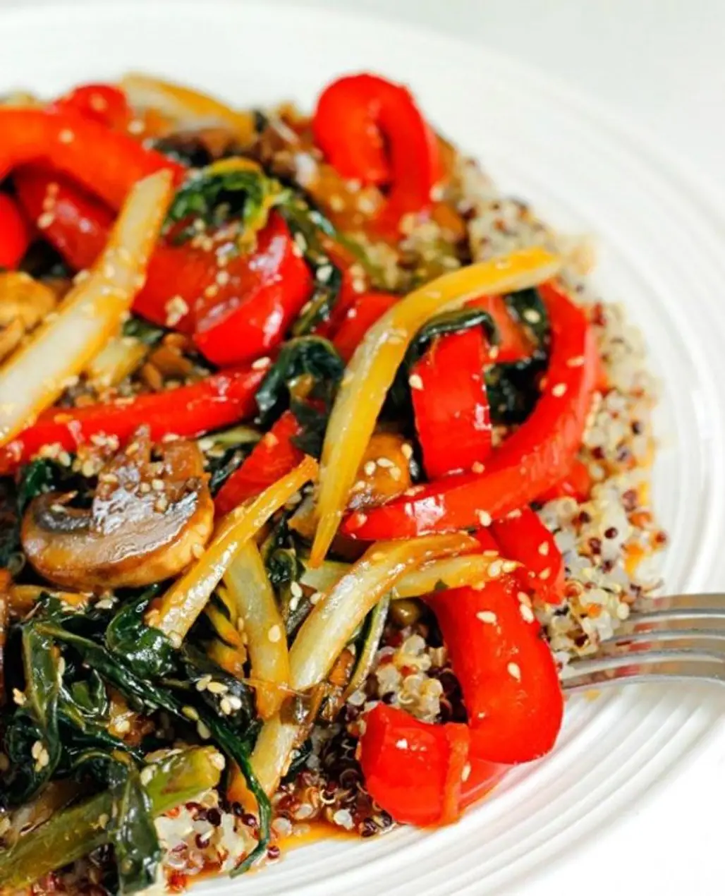 Quinoa and Bok Choy Veggie Stir-Fry
