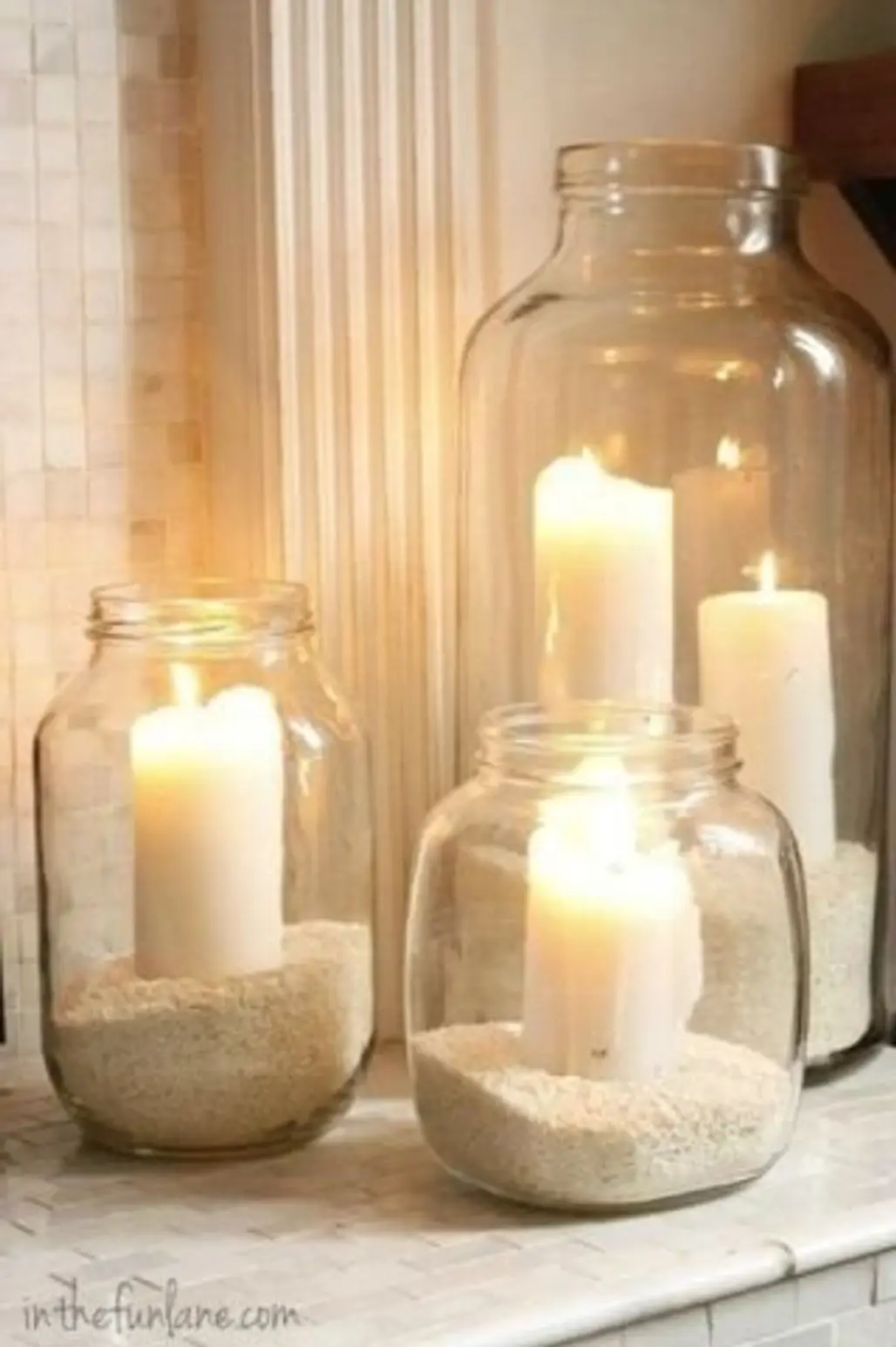 Go Easy with Sand in Jars