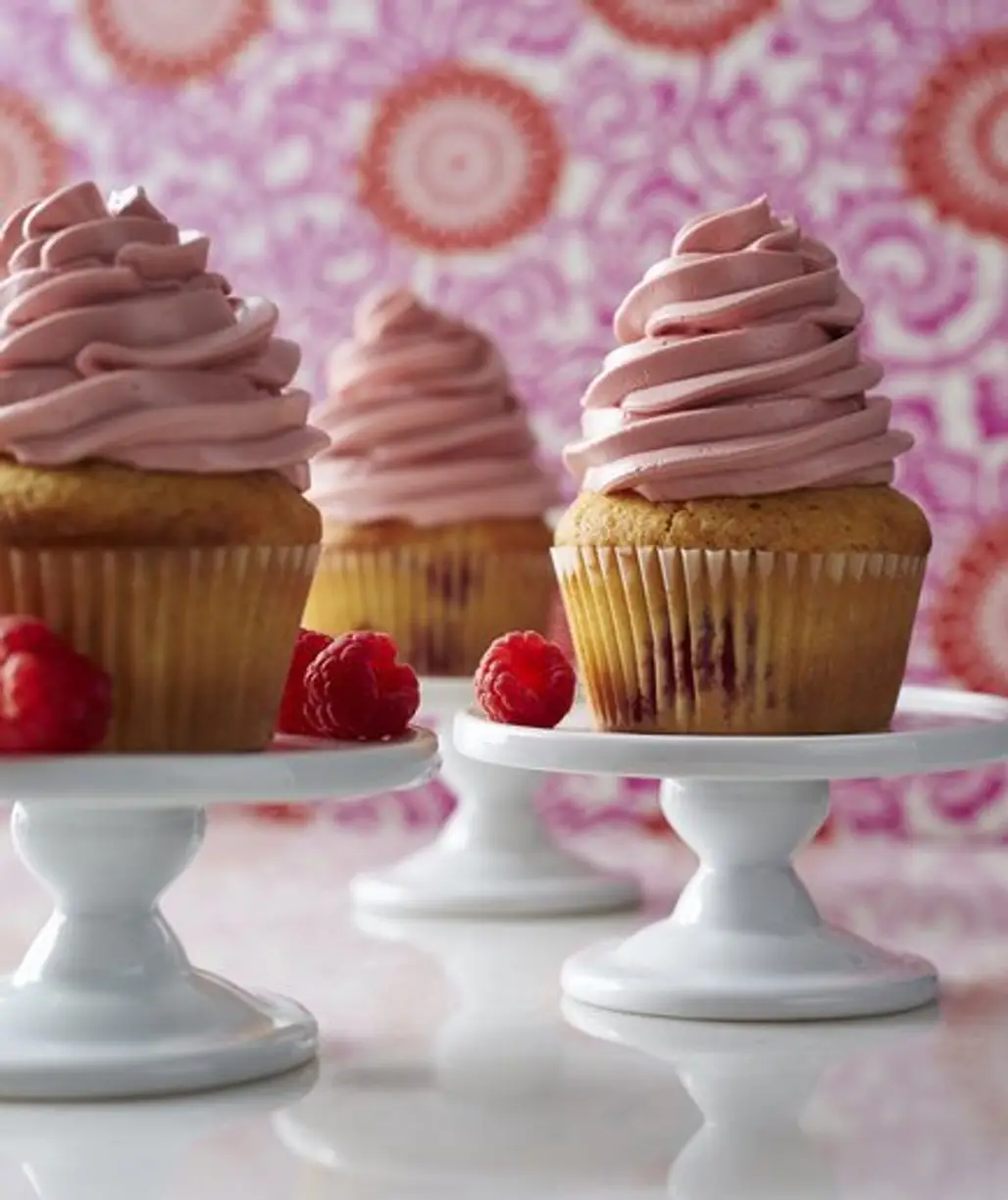 Coconut Raspberry Cupcakes