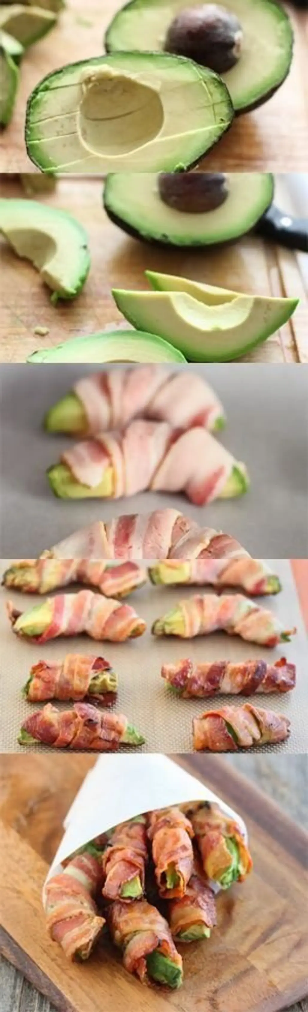 Amazing Bacon Wrapped Avocado Fries