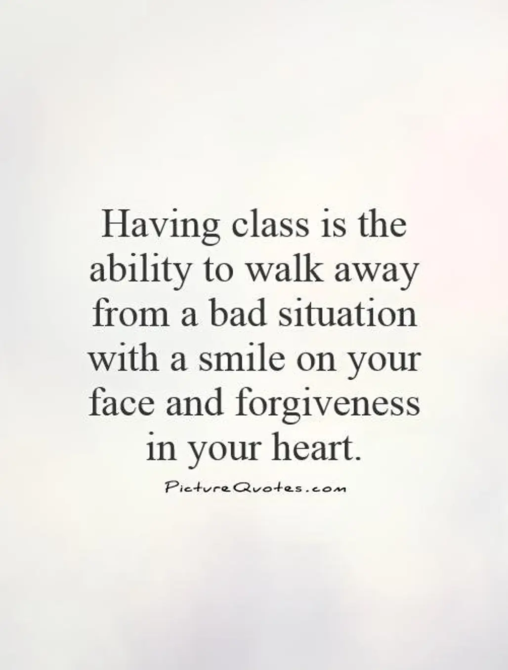Walk Away from Bad Situations