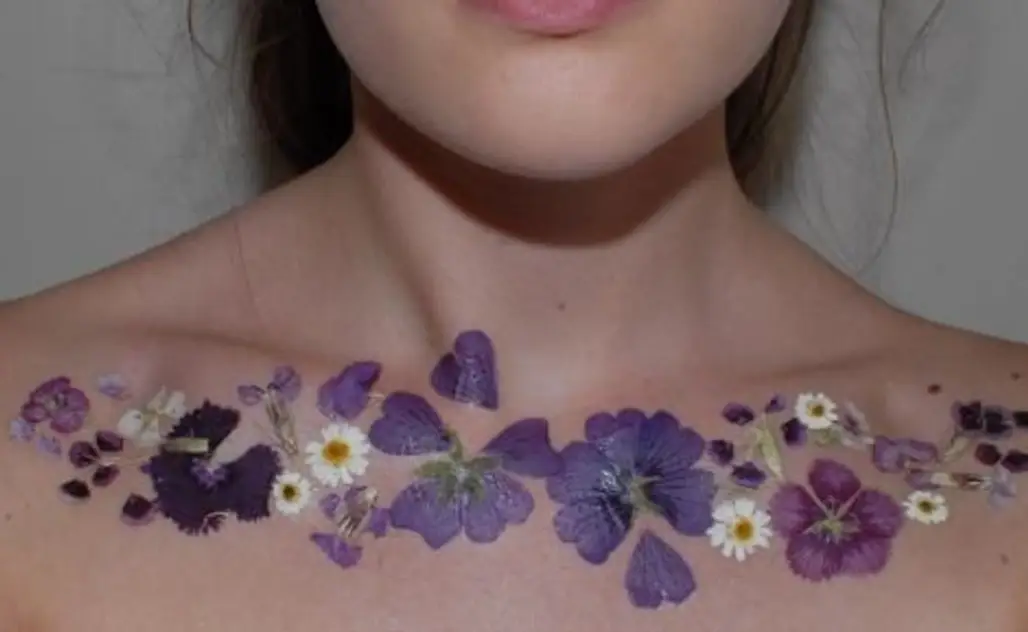 How to Make a Temporary Floral Tattoo