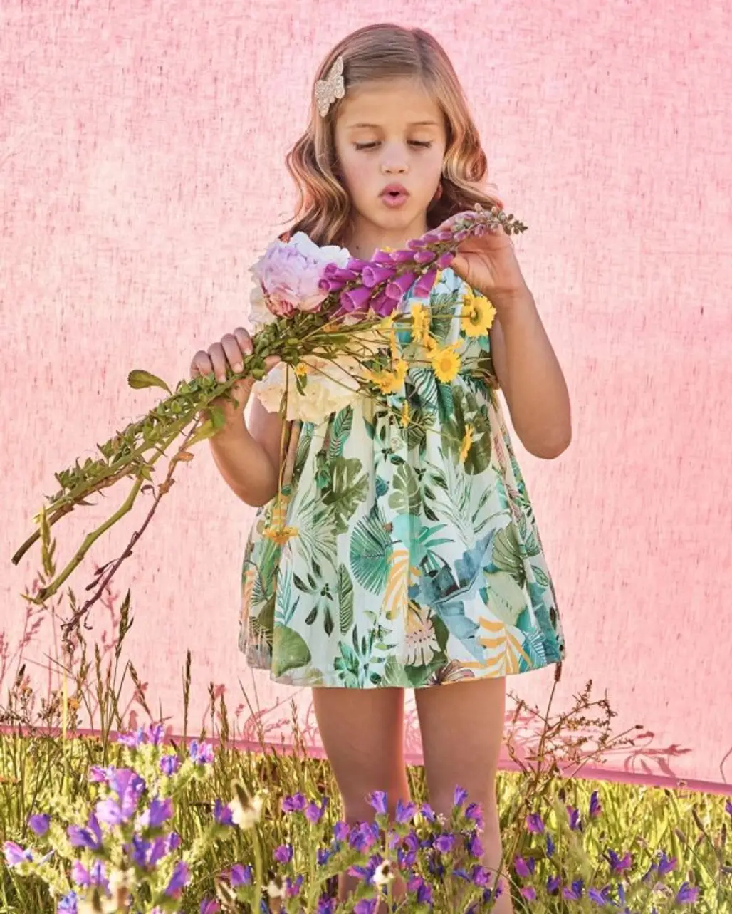 Clothing, Lavender, Child, Plant, Wildflower,