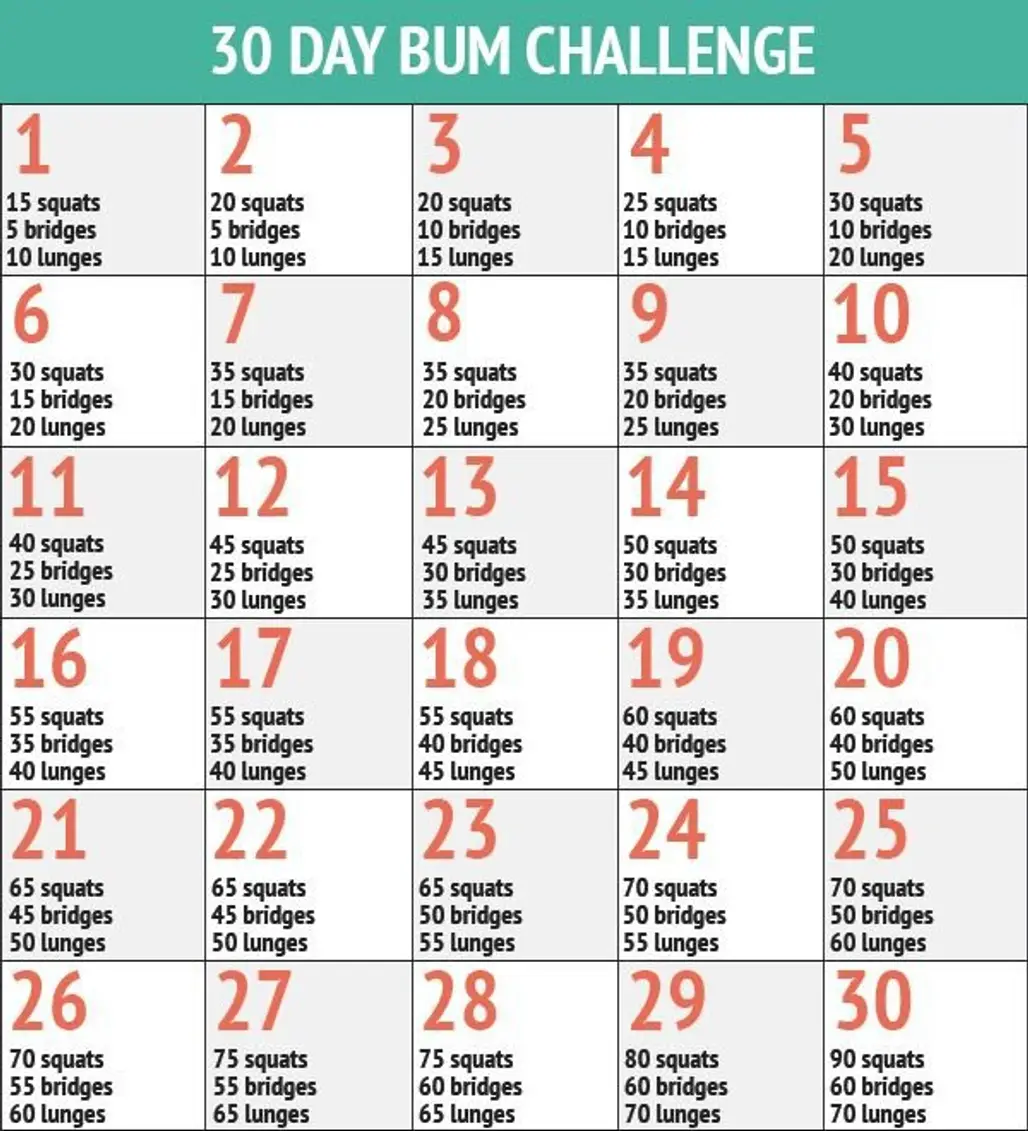 30 Day Bum Challenge