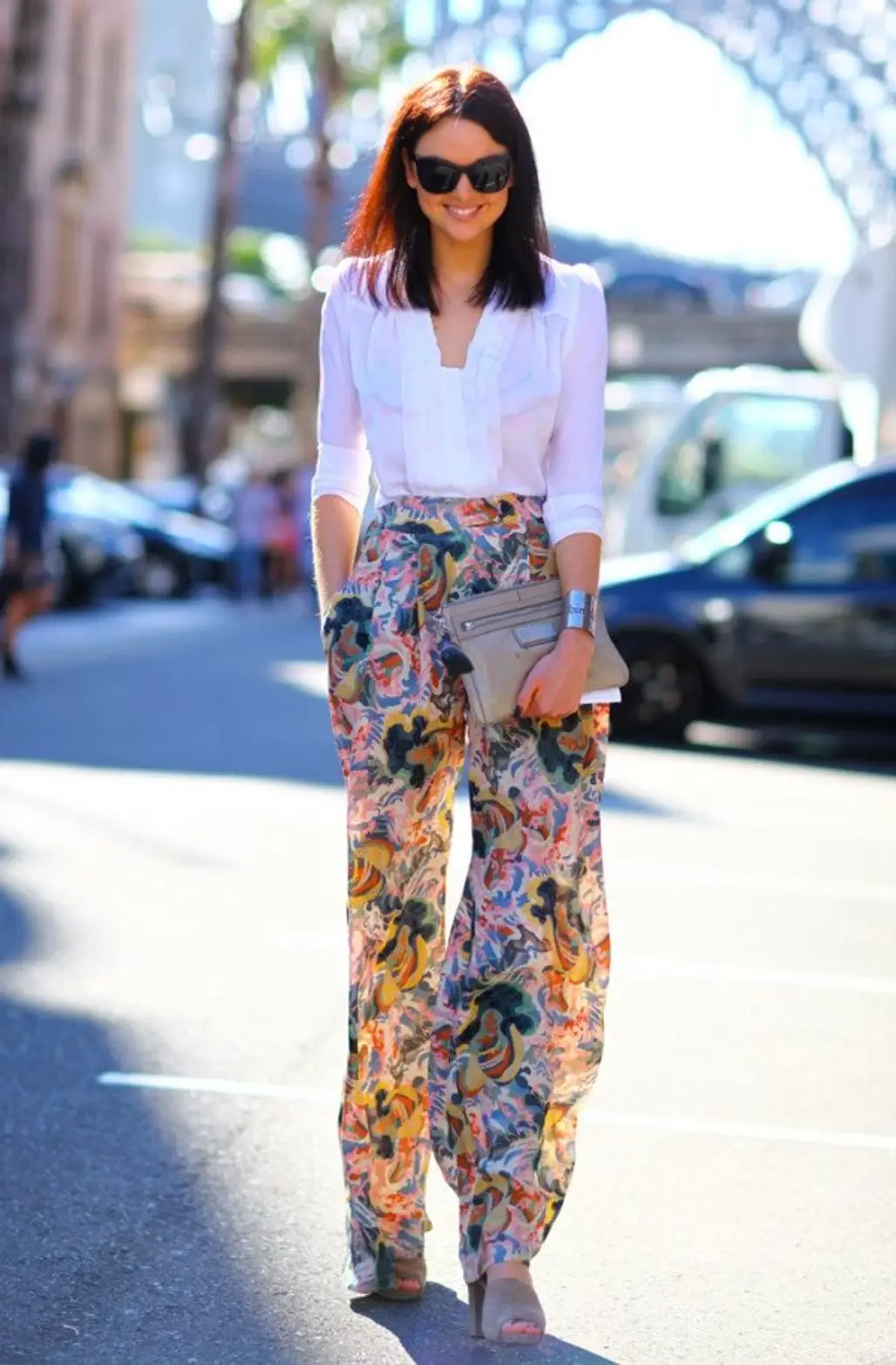 7 Street Style Ways to Wear Printed Pants This Fall
