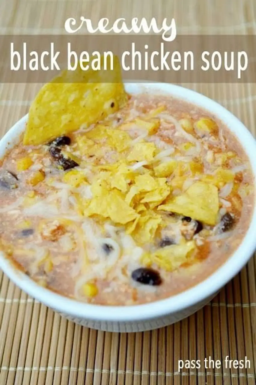 Creamy Black Bean Chicken Soup