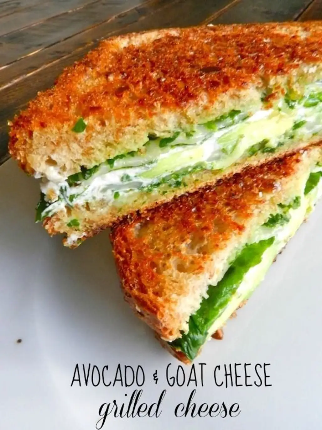 Avocado and Goat Cheese Grilled Cheese