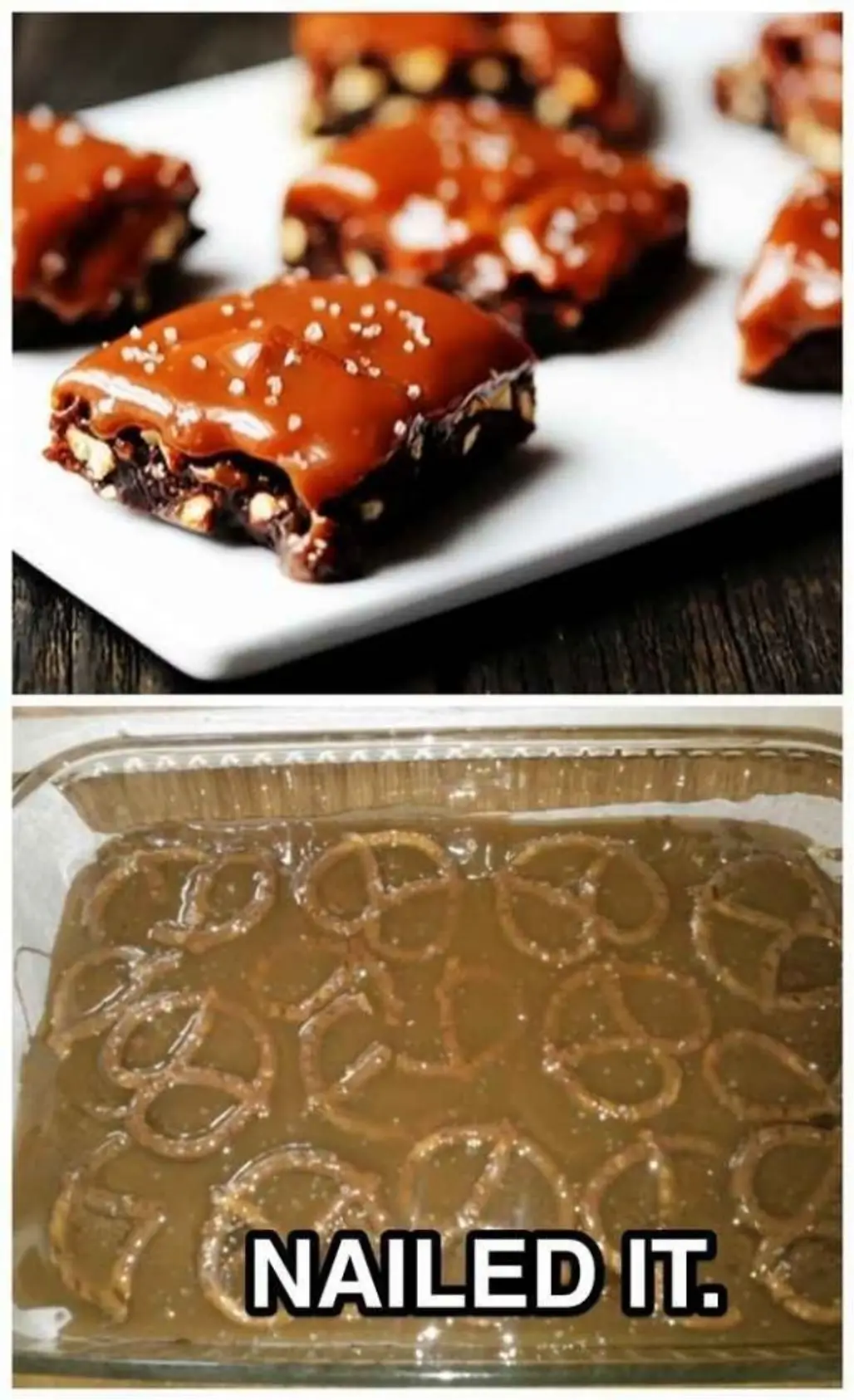 Salted Caramel Pretzel Brownies