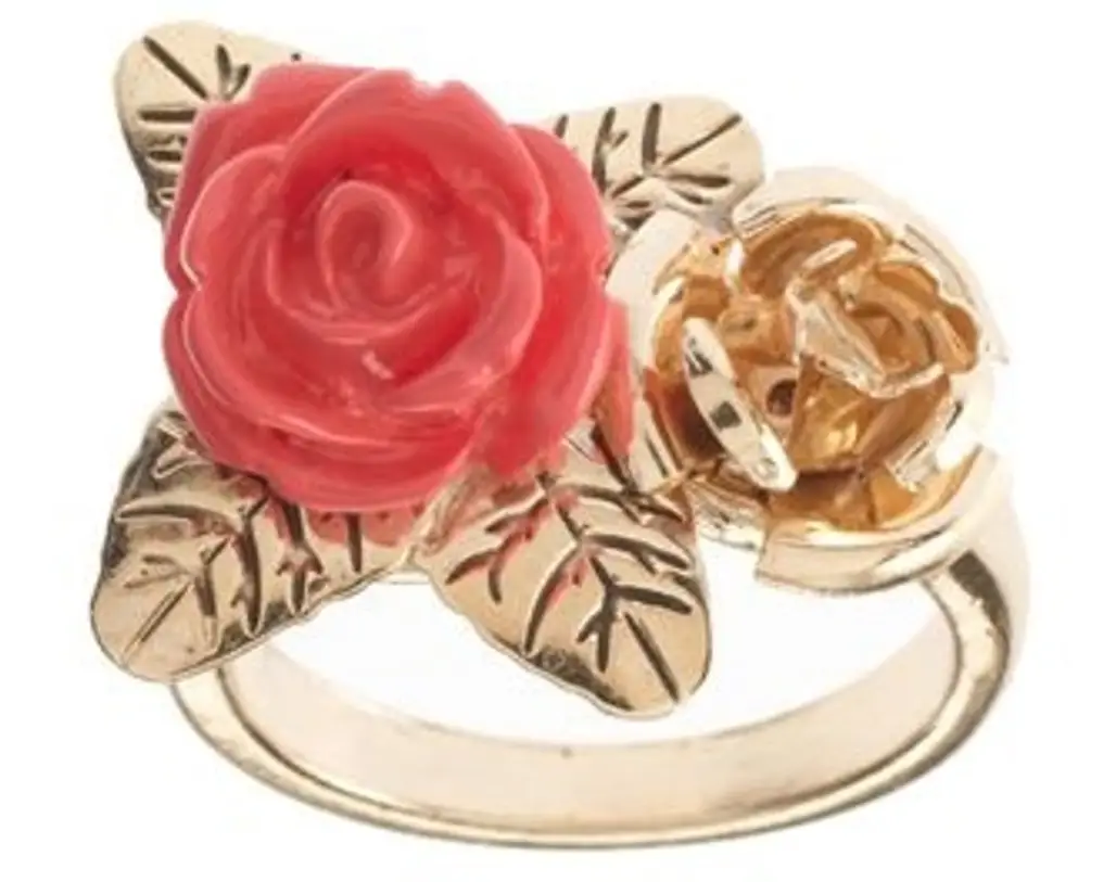River Island Delicate Double Flower Ring